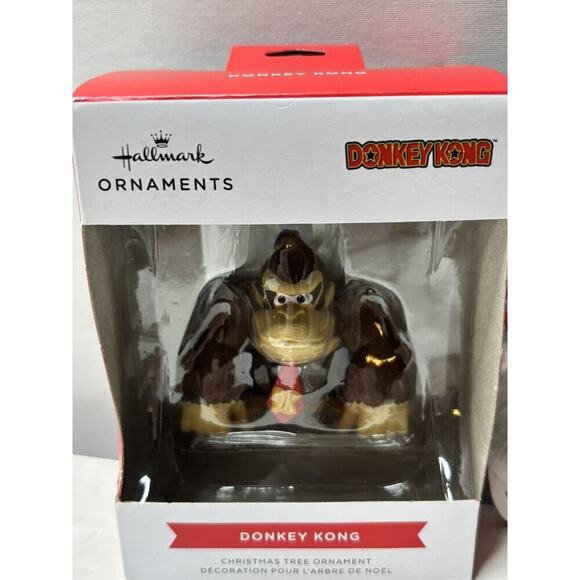 2023 Hallmark Nintendo DONKEY KONG Christmas Tree Ornament New in Box Monkey - Picture 4 of 5
